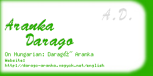 aranka darago business card